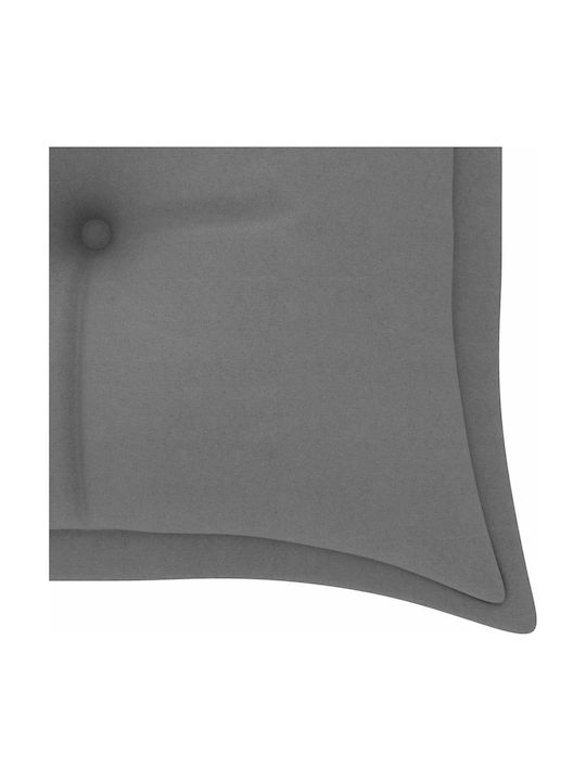 vidaXL Garden Swing Cushion with Backrest Gray 150x50 cm