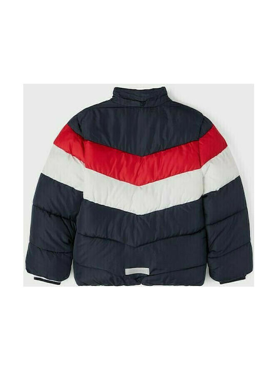 Name It Kids Quilted Jacket short Hooded Navy Blue