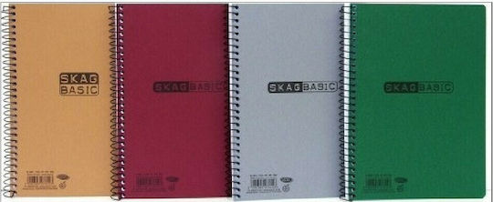Skag Spiral Ruled Notebook A4 4 Subjects Basic (Miscellaneous Designs/Colors)