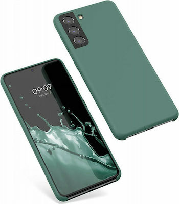 KWmobile Soft Flexible Umschlag Rückseite Silikon Forest Green (Galaxy S21 5G) 54056.166