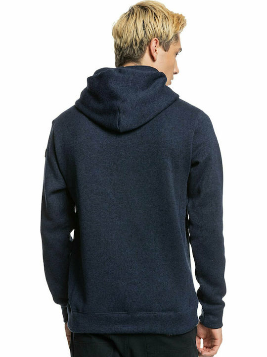 Quiksilver Keller Men's Sweatshirt with Hood and Pockets Blue Night