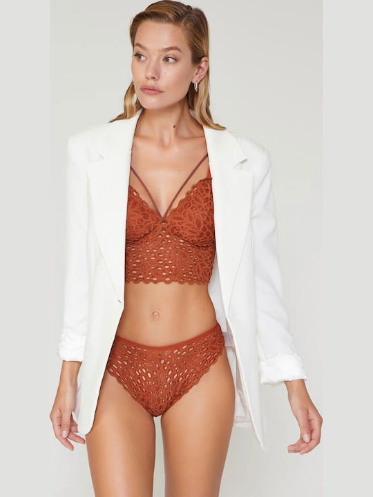 Cansoy Lace Underwear Set with Bralette & Brazil Tile Liona 319