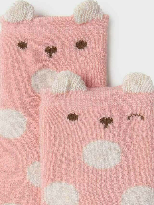 Mayoral Girls Knee-High Non-Slip Socks Pink