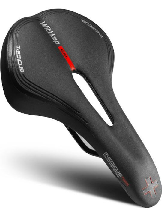 Wittkop Medicus Twin 4.0 Black Bicycle Saddle With Gel 270 x 170 mm