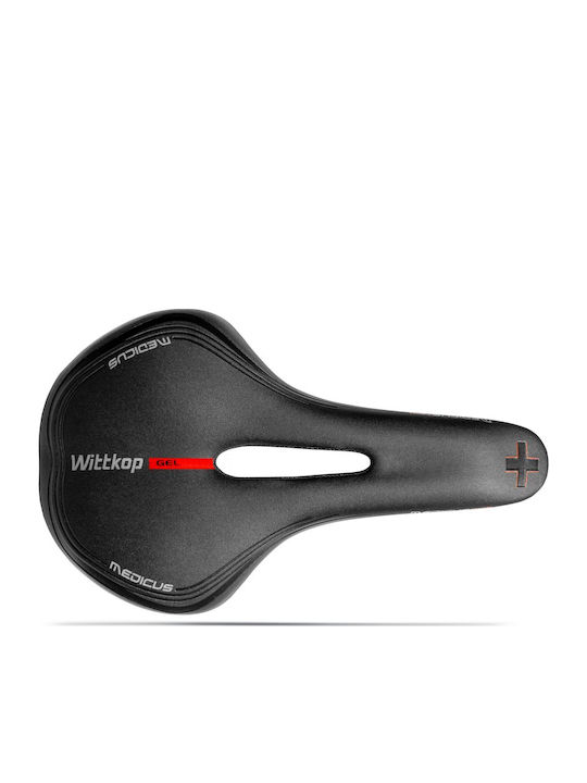 Wittkop Medicus Twin 4.0 Black Bicycle Saddle With Gel 270 x 170 mm