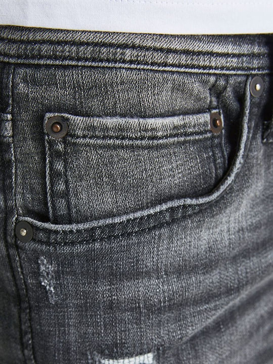 Glenn Original Herren Jeanshose Elastisch mit Slim Passform Schwarz