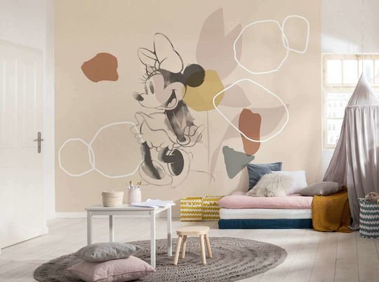 Komar Kinder Tapete Minnie Soft Shapes B350xH280cm
