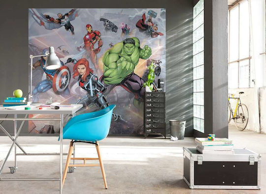 Komar Детски тапет Avengers Street Revenge Ш300xВ280cm
