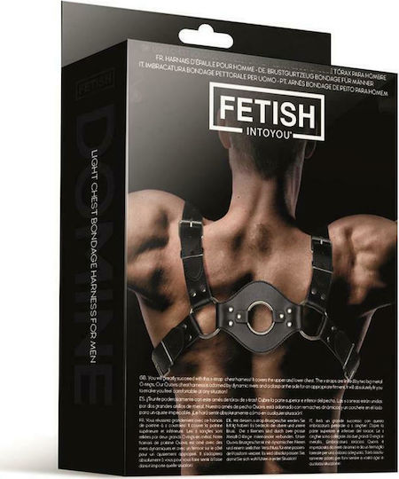 IntoYou Quovis Light Chest Bondage Harness For Men Schwarz