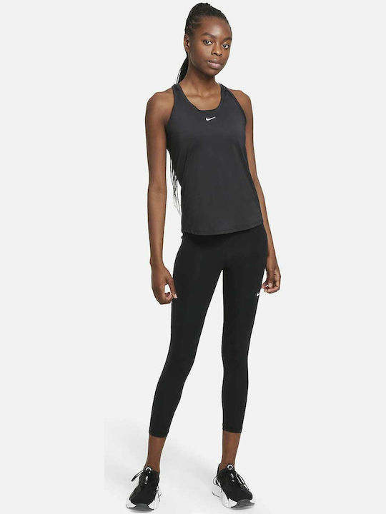 One Women's Blouse Cotton Sleeveless Black