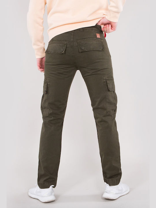 Alpha Industries Agent Herrenhose Cargo in Normaler Passform Black Olive