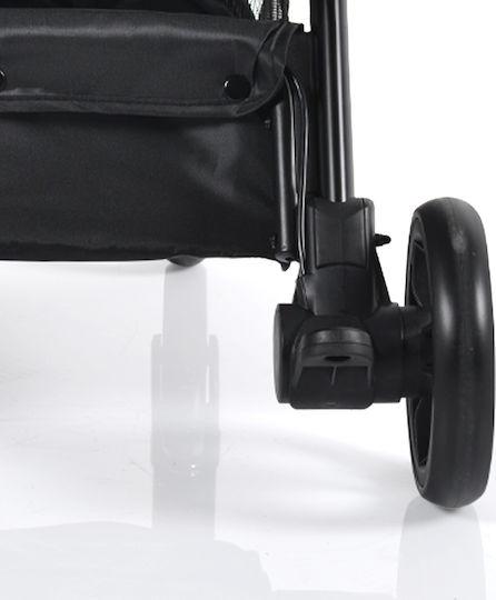 Cangaroo Easy Fold Baby Stroller Suitable for Newborn Black 8.2kg