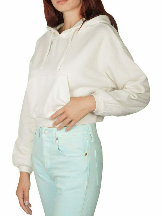 Scout cropped hoodie ecru Γυναικείο - flp10667-ec