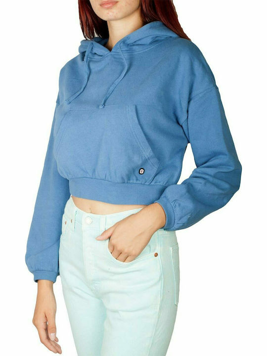 Scout cropped hoodie blue Γυναικείο - flp10667-bl