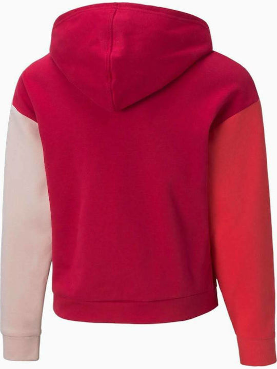 Puma Kids Sweatshirt with Hood Red Modern Sports