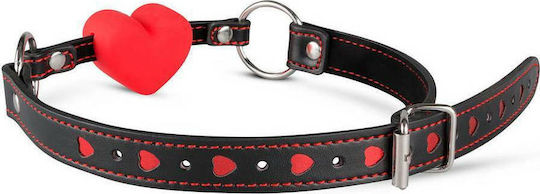 Whipped Heart Ball Gag Cagulă în Culoare Roșu