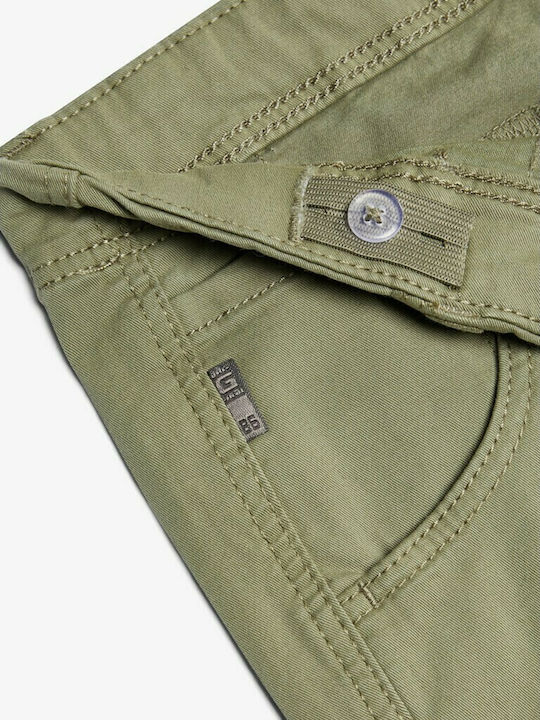 Kids' Cargo Fabric Pants Deep Lichen Green