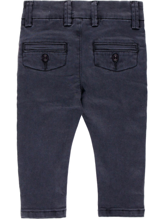 Boboli Boys Fabric Chino Trouser Blue