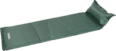 Campus Self-Inflating Single Camping Sleeping Mat with Straps Thickness 3cm in Green color