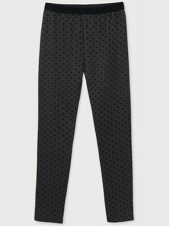 Mayoral Kids Long Legging Polka Dot Black