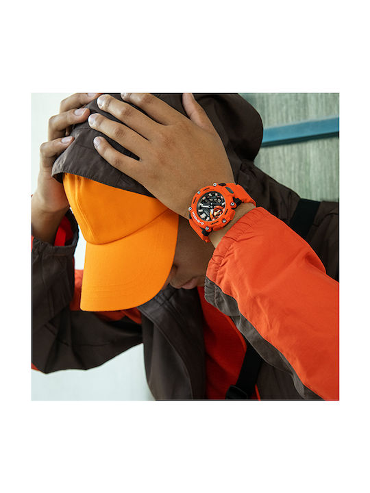 Casio G-Shock Analog/Digital Watch Battery with Orange Rubber Strap