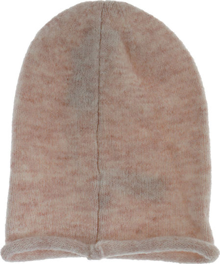 Beanie Γυναικείος Σκούφος Πλεκτός σε Ροζ χρώμα