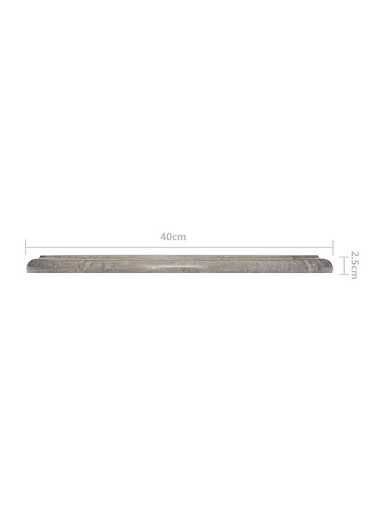 vidaXL Rund Tischoberfläche aus Marmor Grey 40x40x2.5cm 149191 1Stück