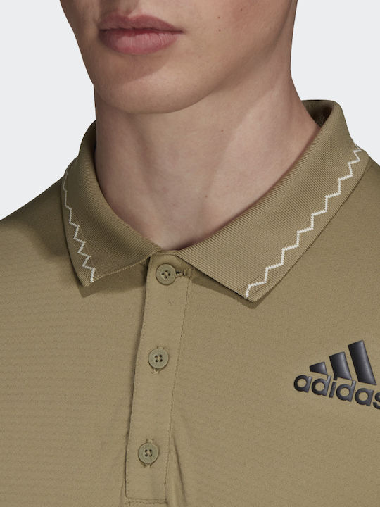 adidas Tennis FreeLift Primeblue Μπλούζα Πράσινη