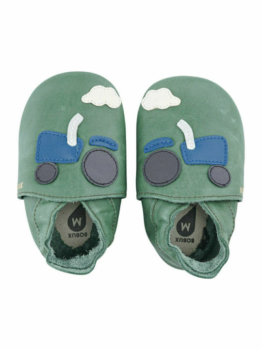 Bobux Baby Slippers Green