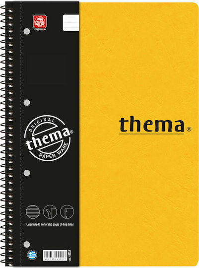 Typotrust Спирал Тетрадка На райета A4 150 Листа 5 Теми Thema 1бр (Различни цветове)