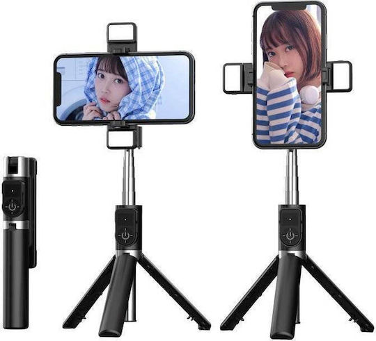 Proda PD-P70S-2 Selfie Stick Τρίποδο Κινητού Bluetooth Μαύρο