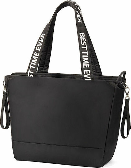 Babyono Shoulder/Hand Diaper Bag Best Time Ever Black