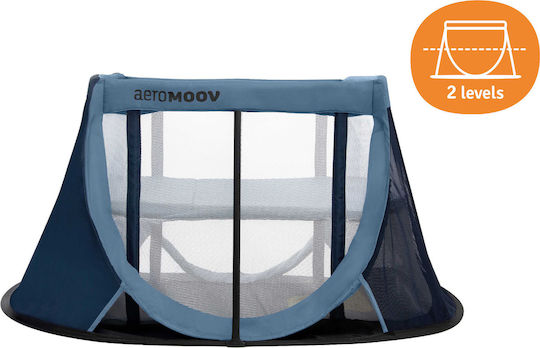 Aeromoov Laufstall 2 Ebenen mit Matratze Blue Whale 130x92cm