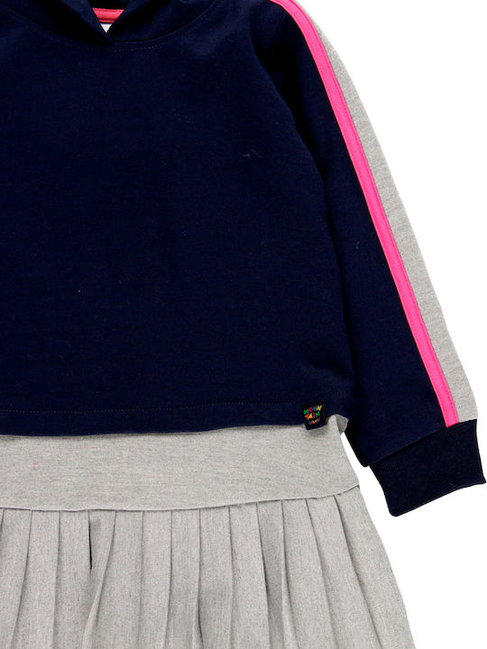 Children's Dress Sweatshirt Long Sleeve Navy Blue