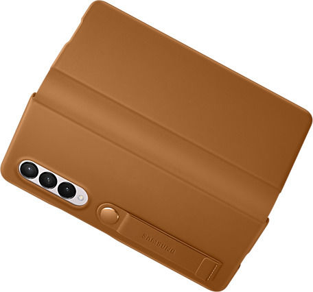 Samsung Leather Cover Buchen Sie Leder Camel (Galaxy Z Fold 3)