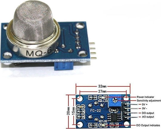 Haitronic Propane Isobutane Gas for Arduino ΜQ-6 LPG