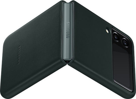 Samsung Leather Cover Back Cover Leather Green (Galaxy Z Flip3)