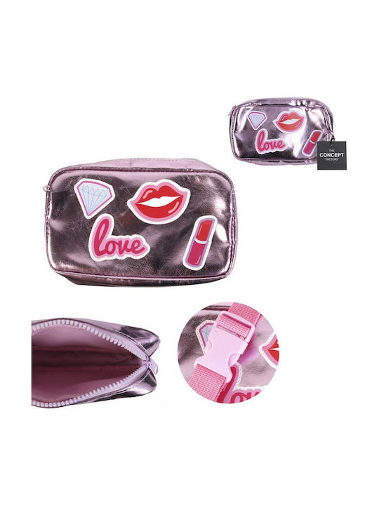 The Home Deco Factory Love Kids Waist Bag Pink 17.5cmx4.5cmx10cmcm