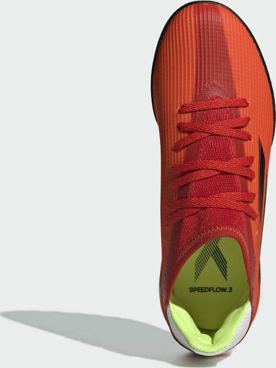 X Speedflow.3 TF Kinder Fußballschuhe und Stollenschuhe mit Rasen Rot / Core Schwarz / Solar Rot