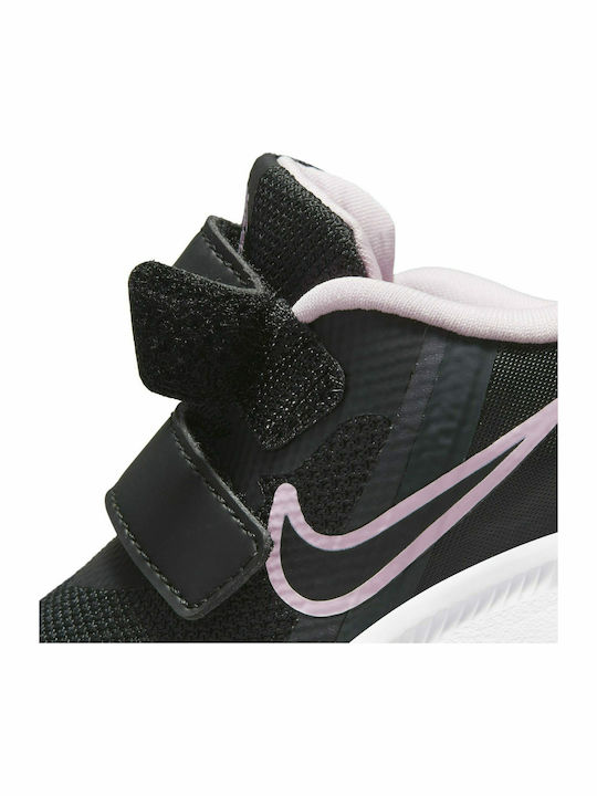 Star Runner Star Runner 3 Kids Sports Shoes Running with Hoop & Loop Closure Black