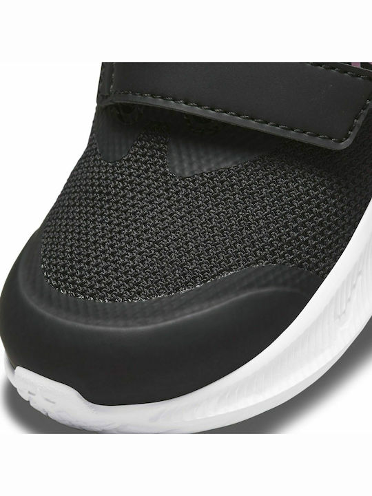 Star Runner Star Runner 3 Kids Sports Shoes Running with Hoop & Loop Closure Black