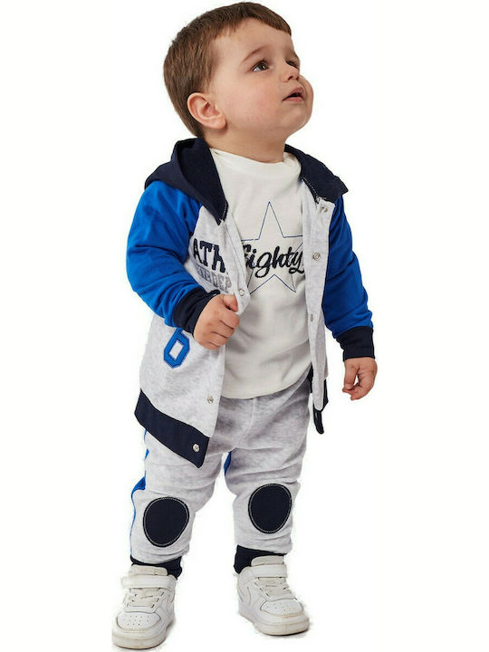 Hashtag Kids Sweatpants Set Blue 3pcs