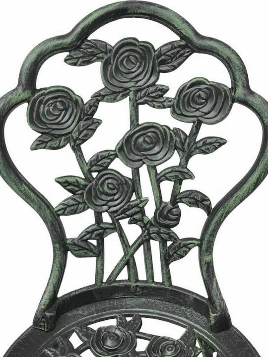 Градински Стол Алуминиев Зелен 2 Бройки 41x49x81.5см