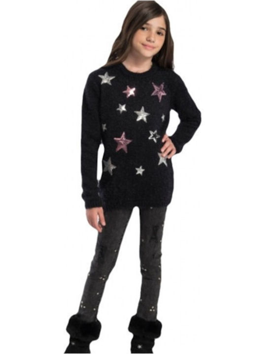 Funky Children's Sweater Long Sleeve Black