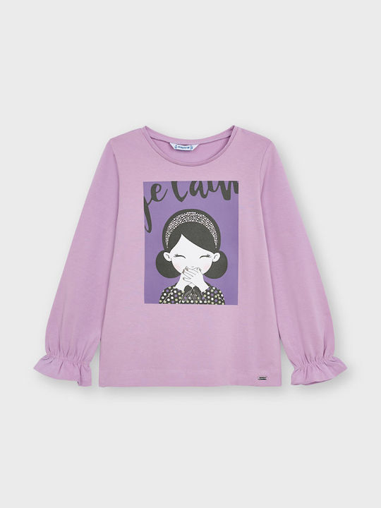 Mayoral Kids Blouse Long Sleeve Lilac