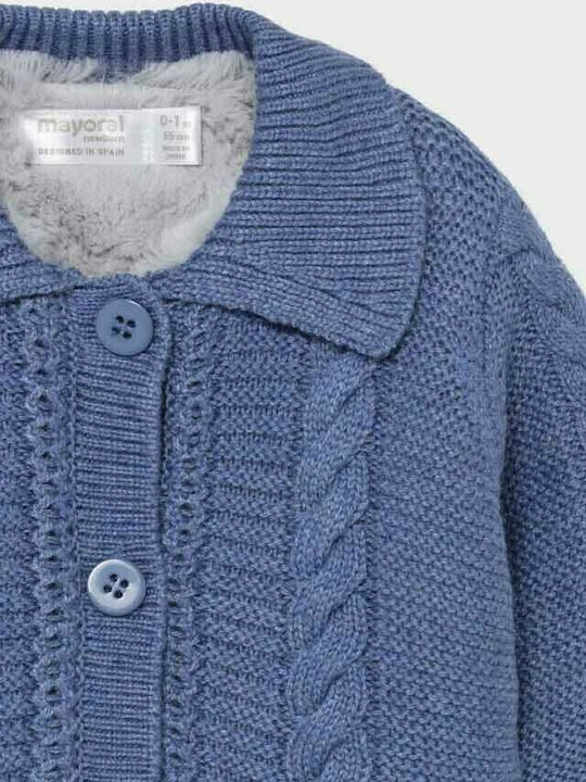 Kinderstrickjacke Gestrickt Blau