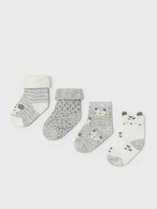 Mayoral Boys 4 Pack Ankle Socks Gray