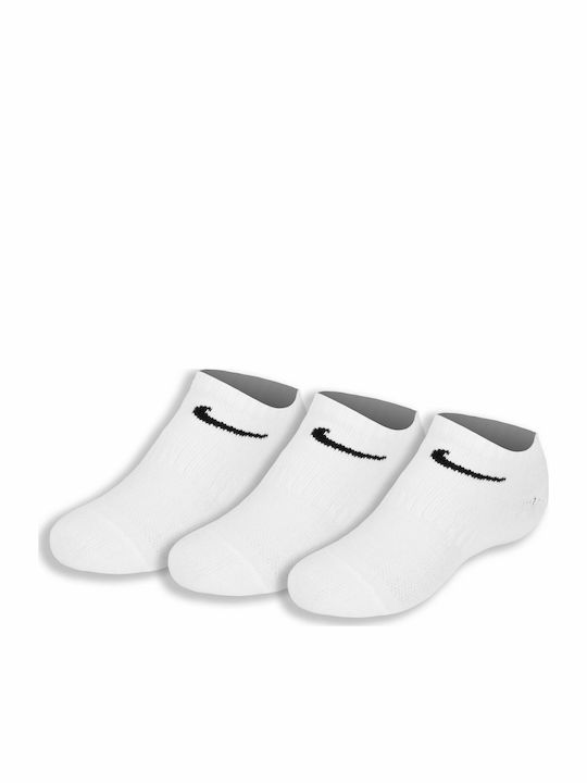 Nike Athletic Kids' Ankle Socks Performance White 3 Pairs