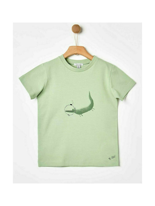 Yell Oh! Kids T-shirt Green