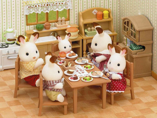 Epoch Toys Family Table & Chairs Sylvanian Families For 3+ Years 100cm